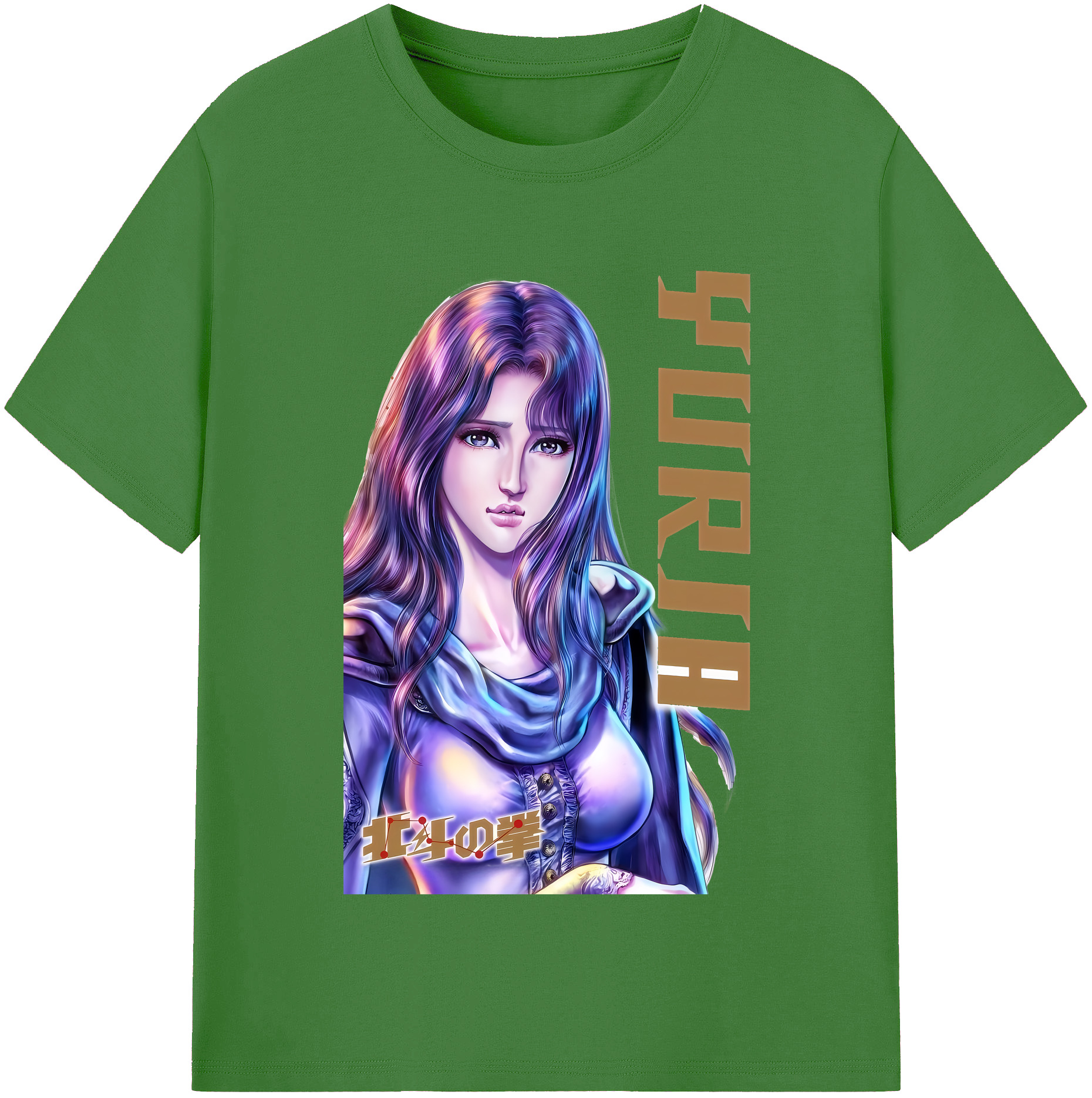 （画像用） 北斗の拳 Fist of the North Star レディースカジュアルプリントTシャツ（綿100％）